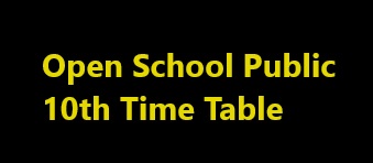 open school public 10th time table 2024 sos open 10th date sheet 2024 all state list